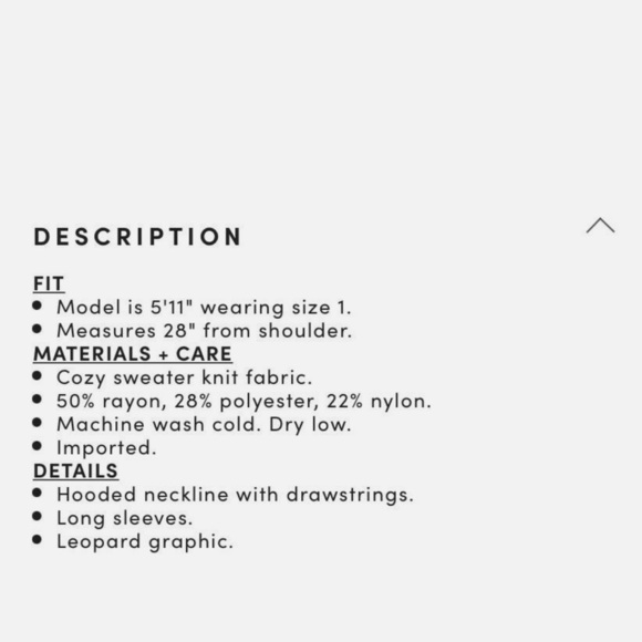 Torrid black hooded sweater with leopard - Picture 5 of 13